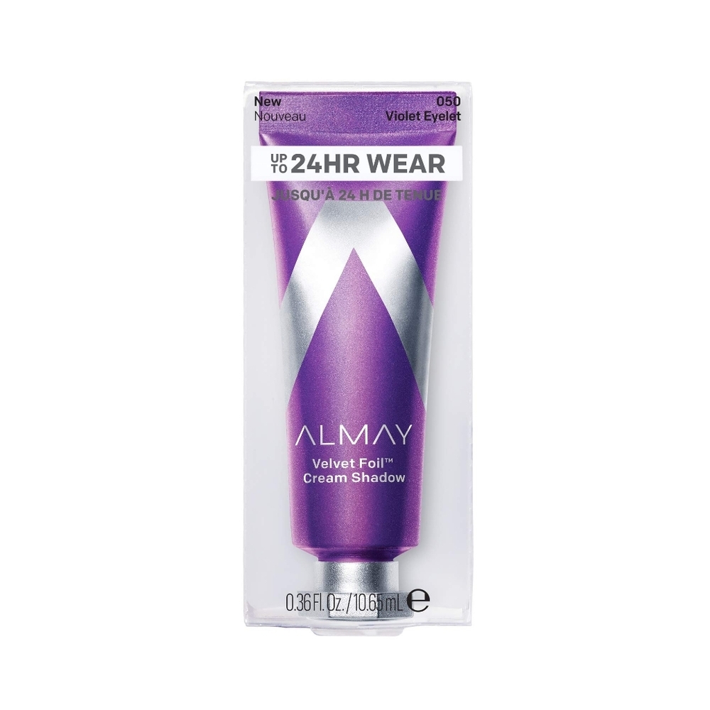 3 x Almay Velvet Foil Cream Shadow, 050 Violet Eyelet, metallic eyeshadow